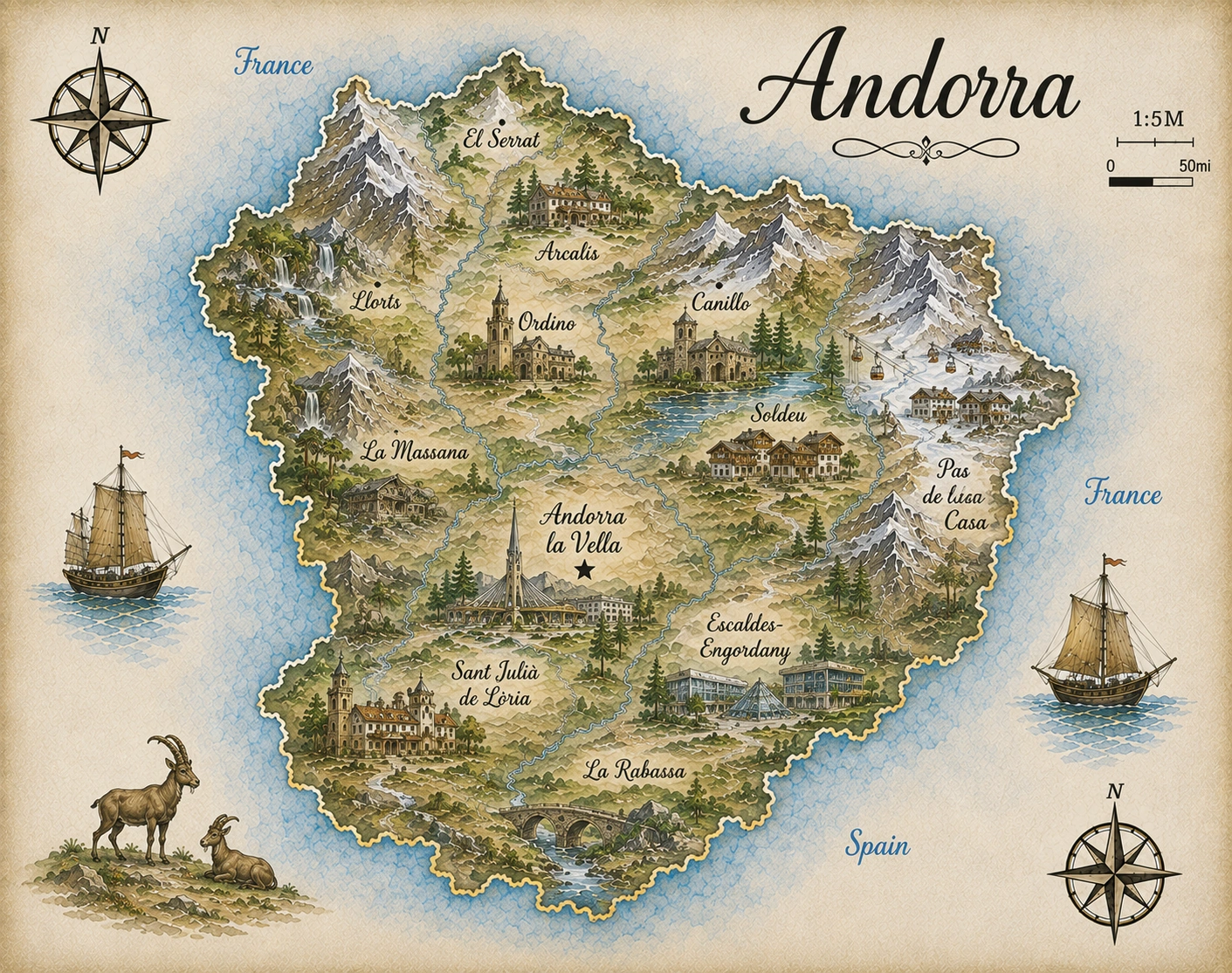 Map of Andorra