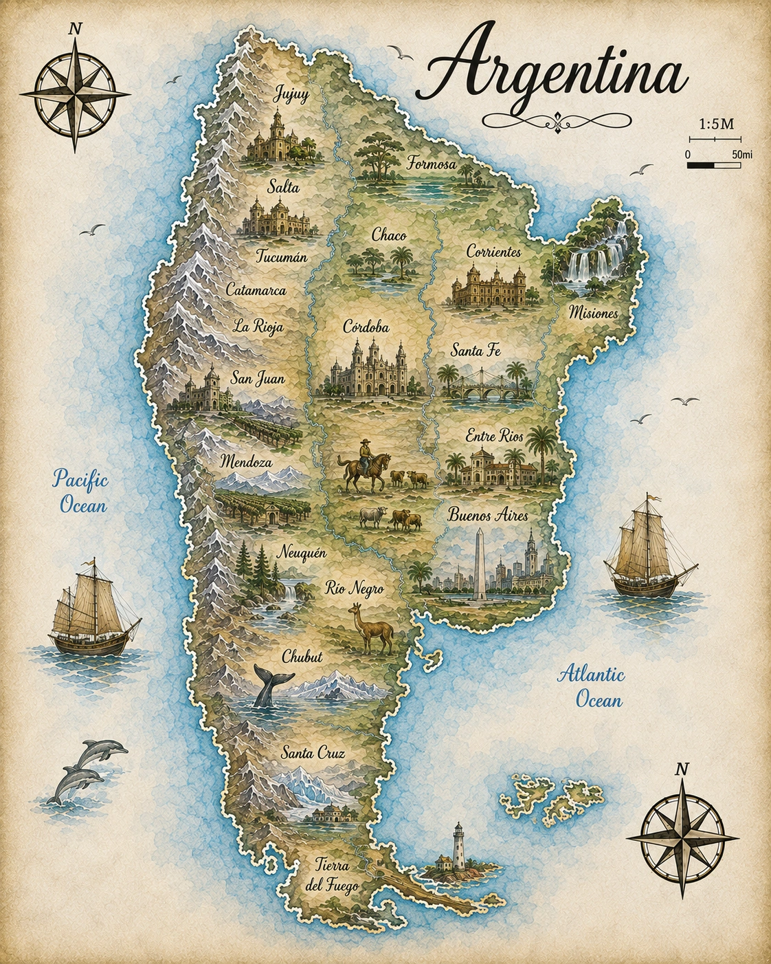Map of Argentina