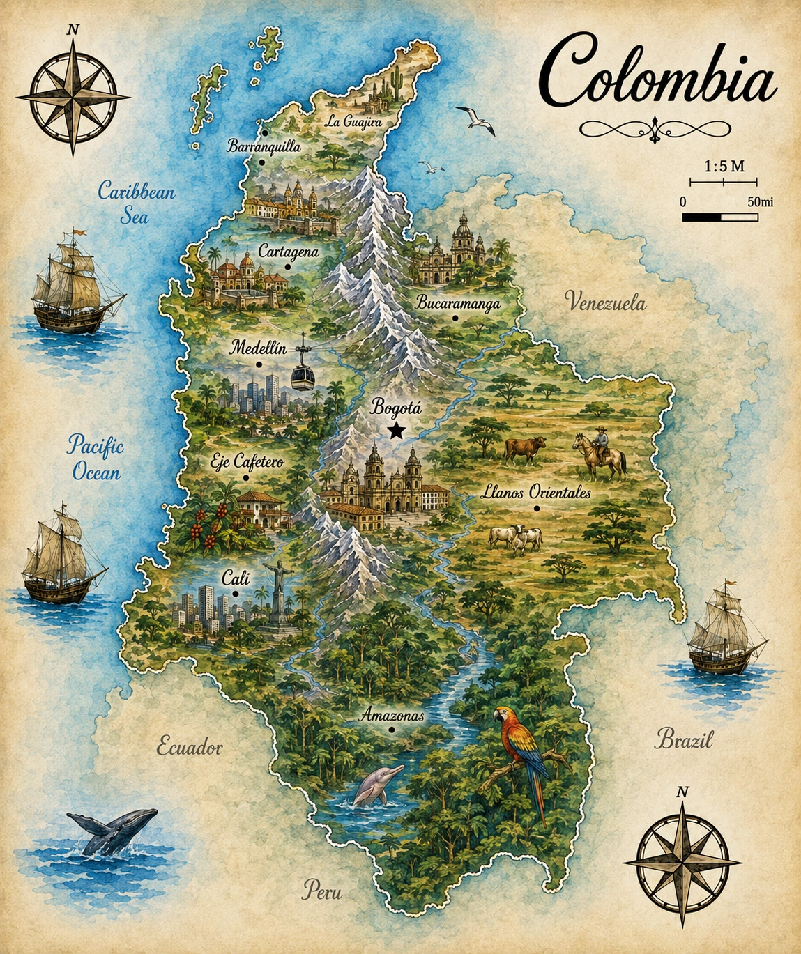 Map of Colombia
