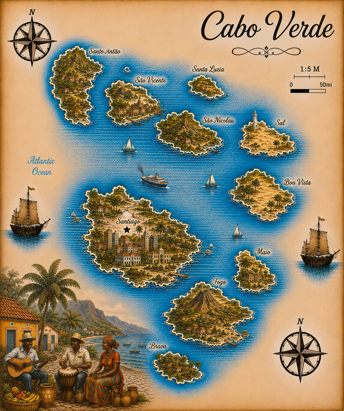 Map of Cape Verde