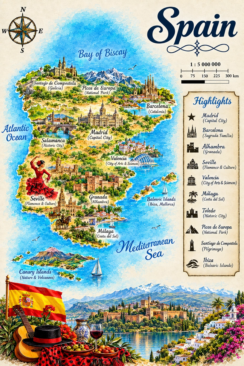 Map of Spain