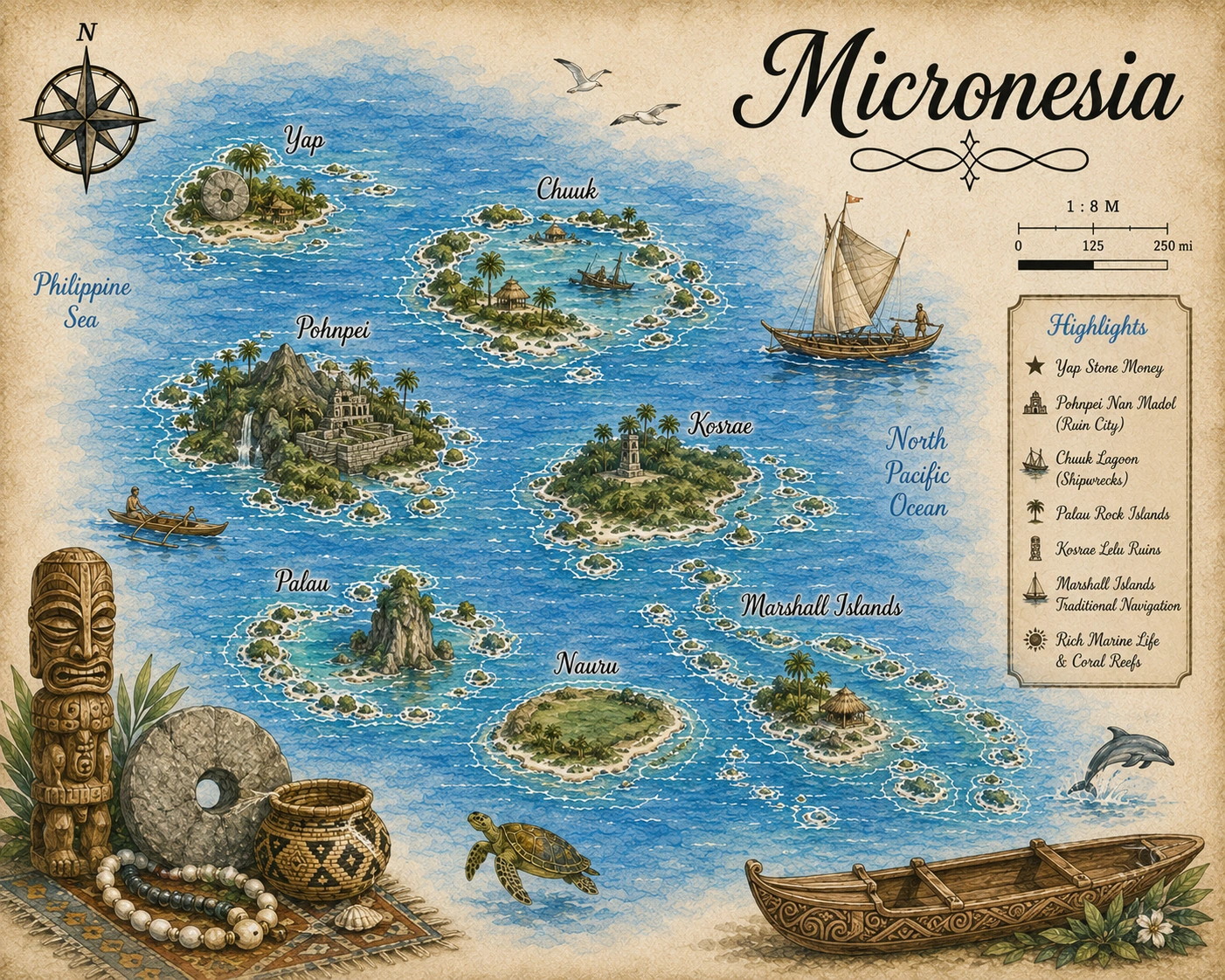 Map of Micronesia