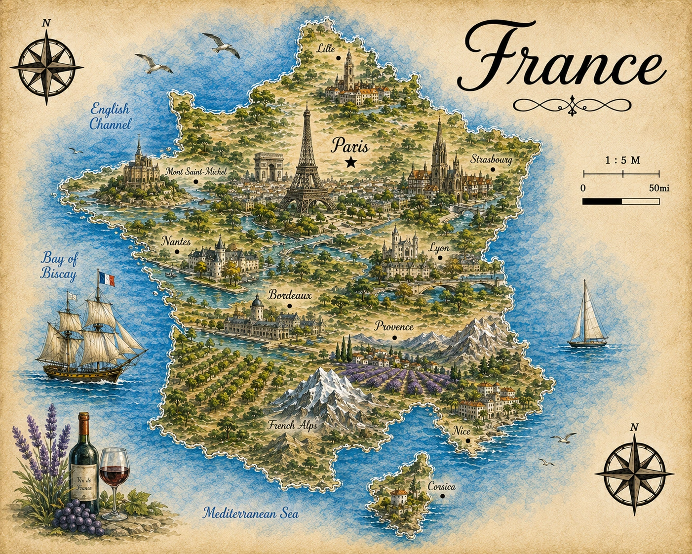 Map of France