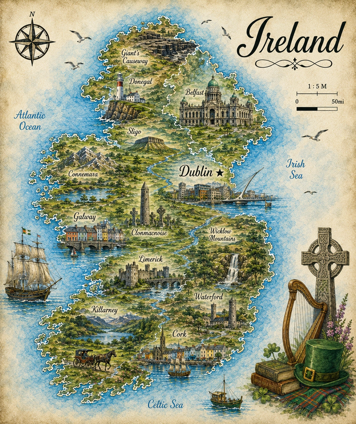 Map of Ireland
