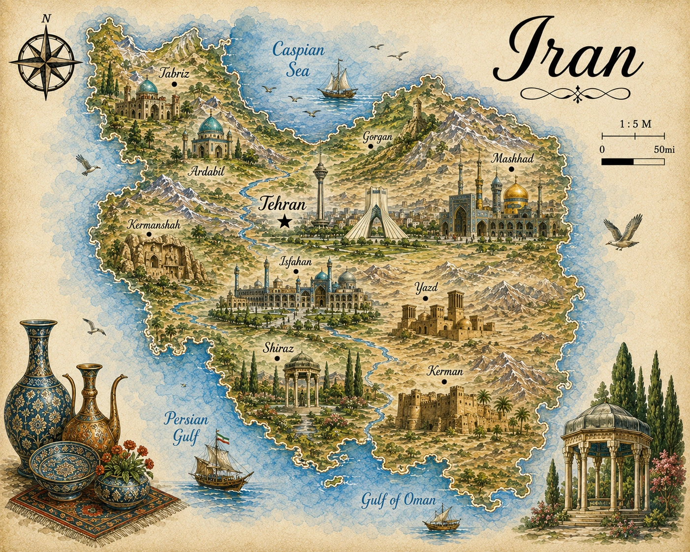 Map of Iran