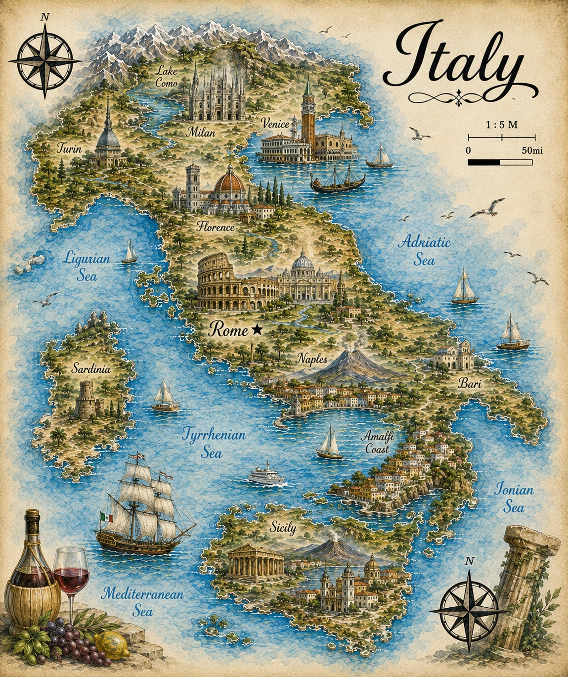 Map of Italy