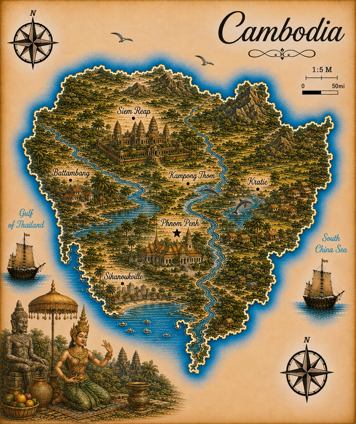 Map of Cambodia