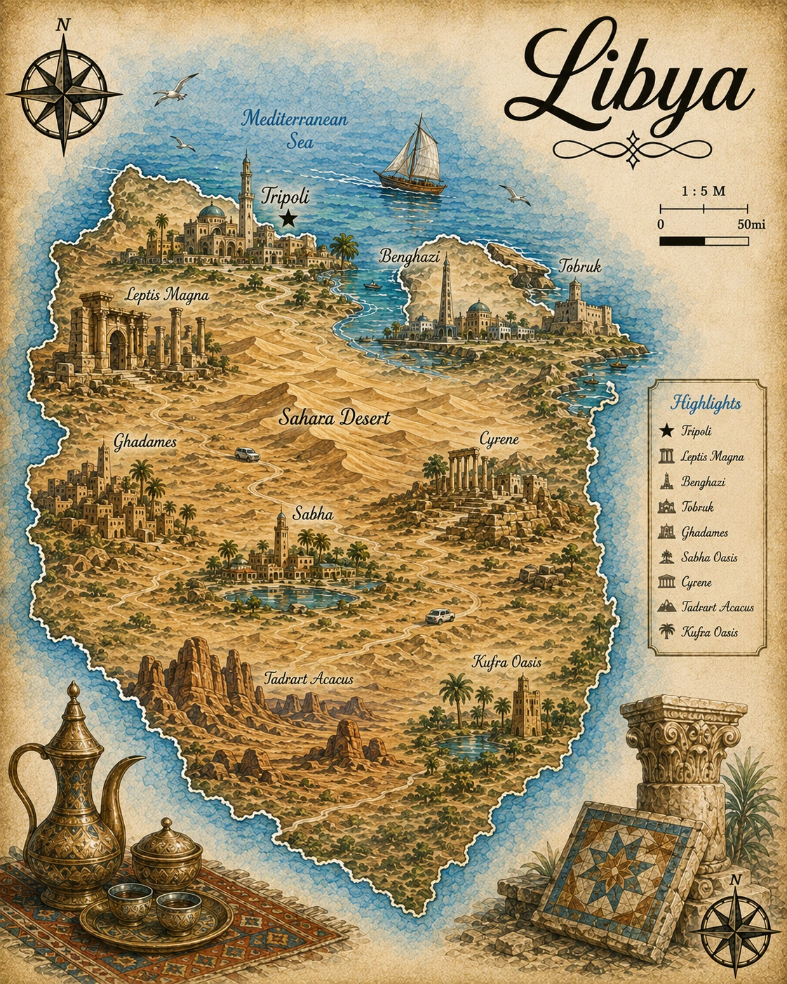 Map of Libya