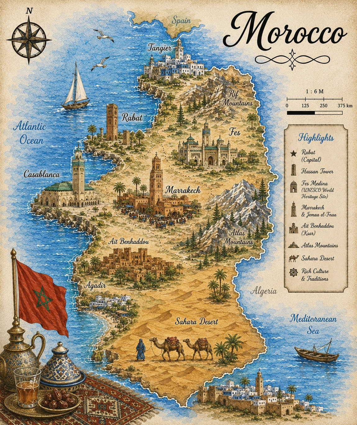 Map of Morocco