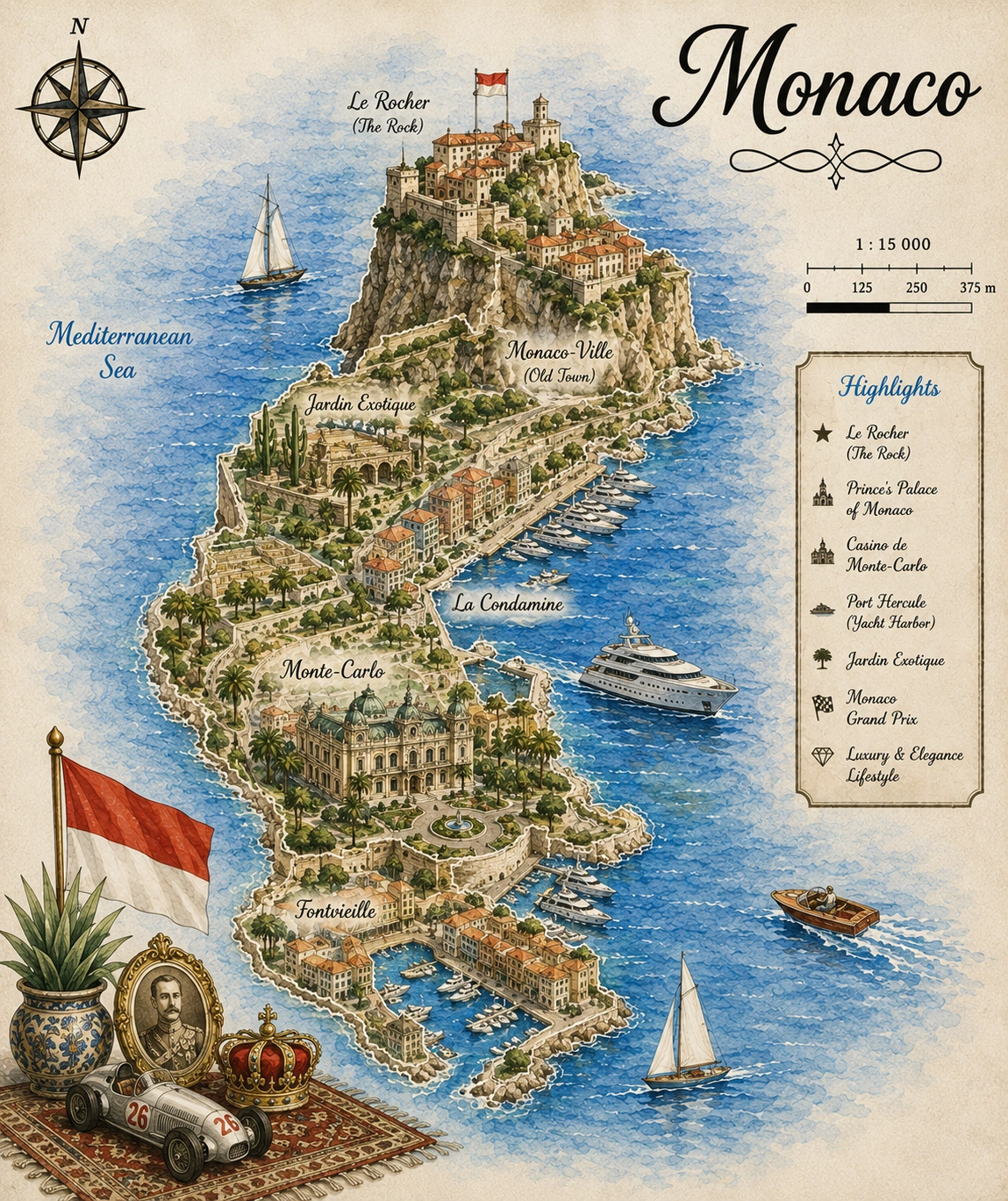 Map of Monaco