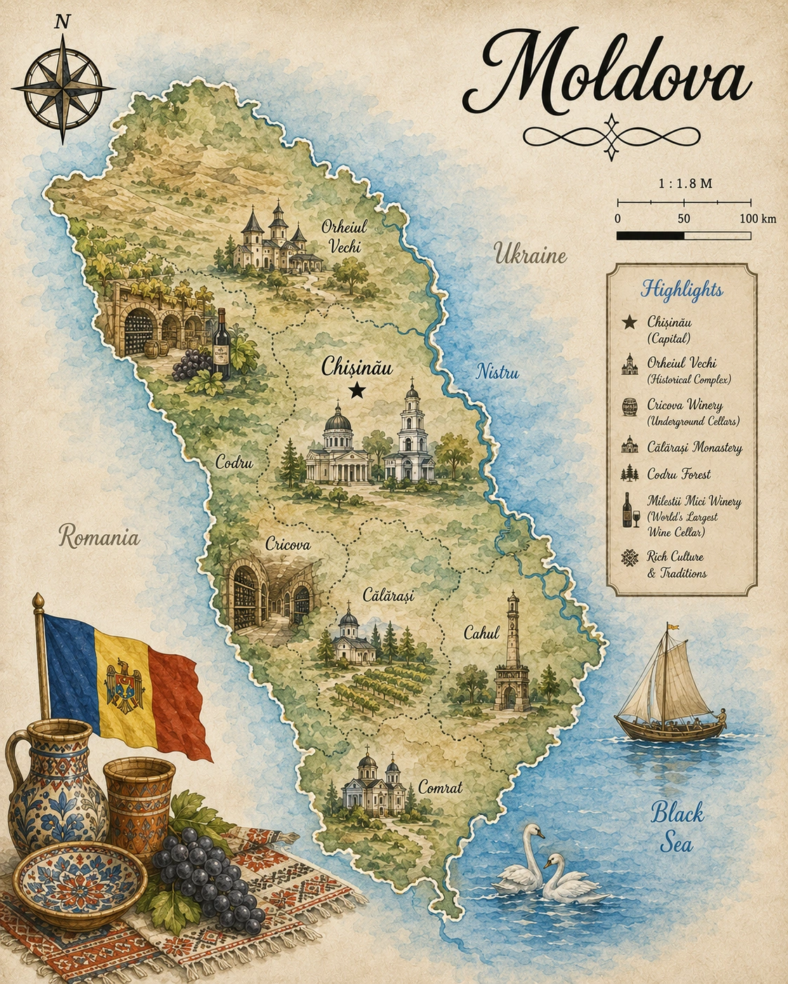 Map of Moldova