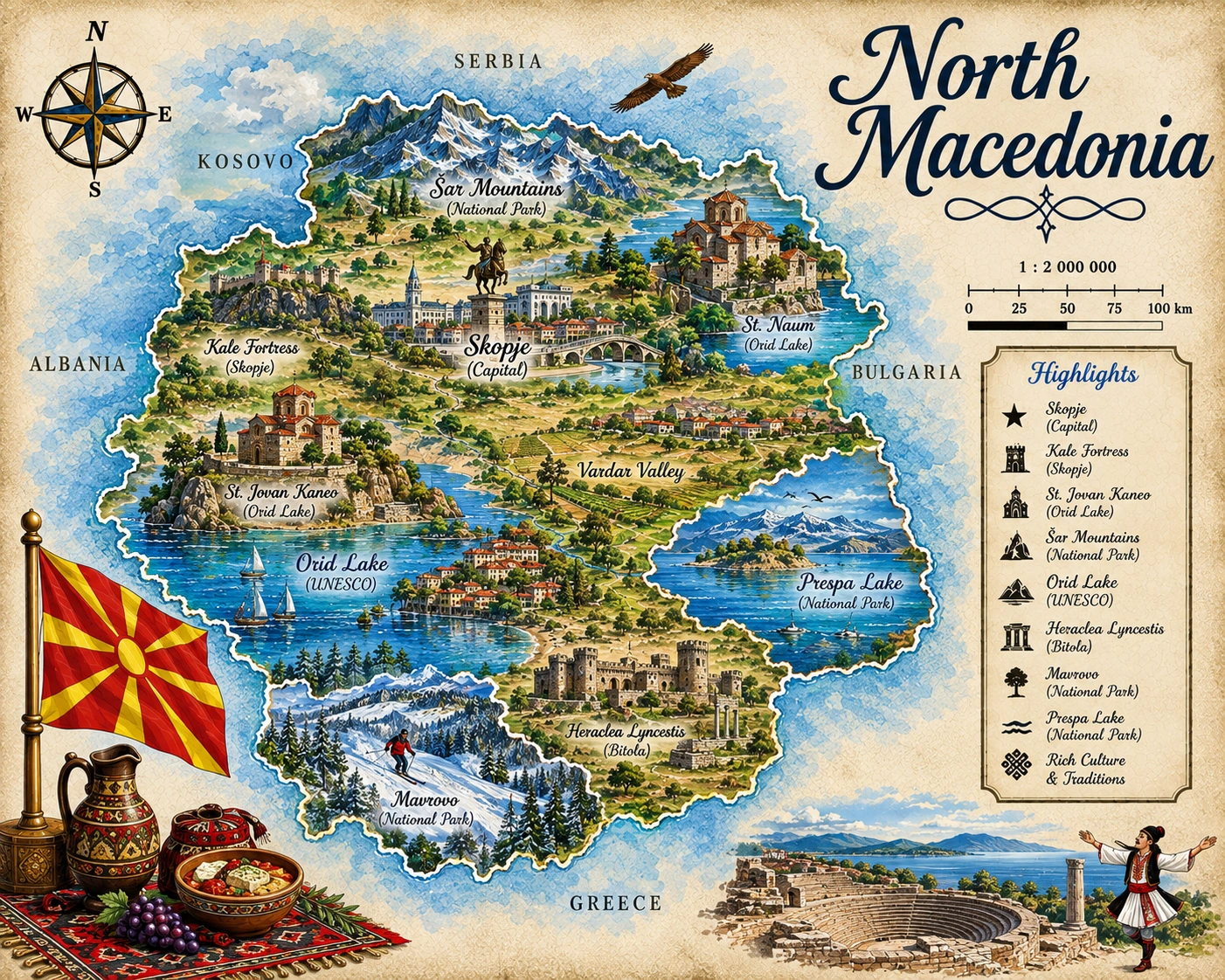Map of North Macedonia