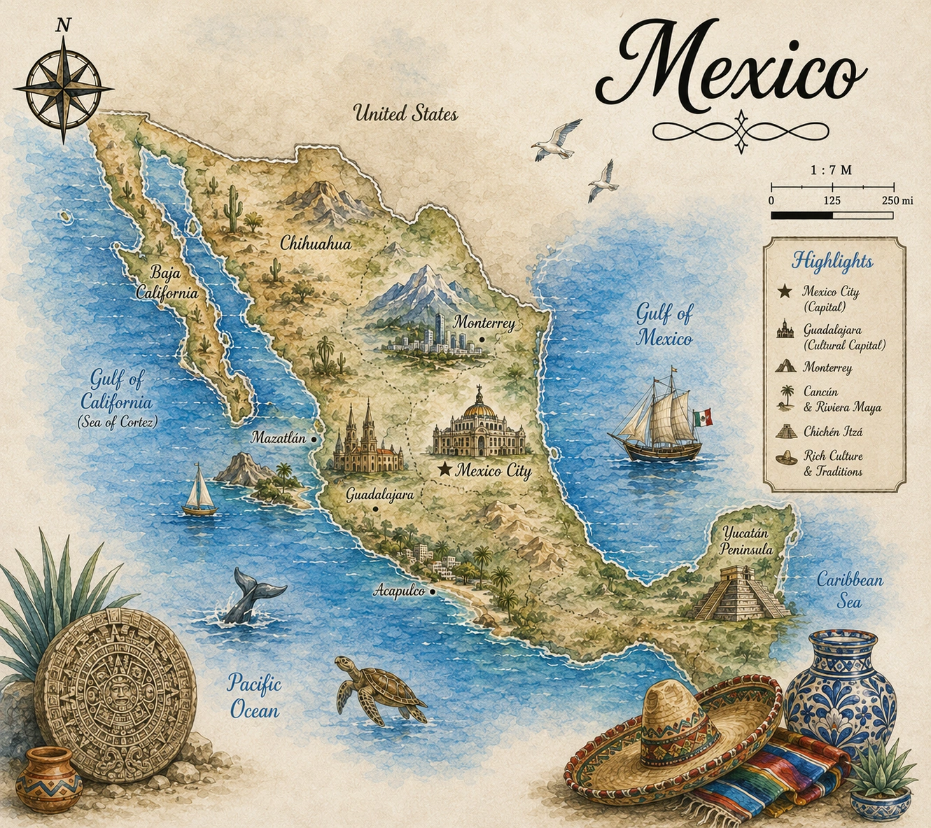 Map of Mexico