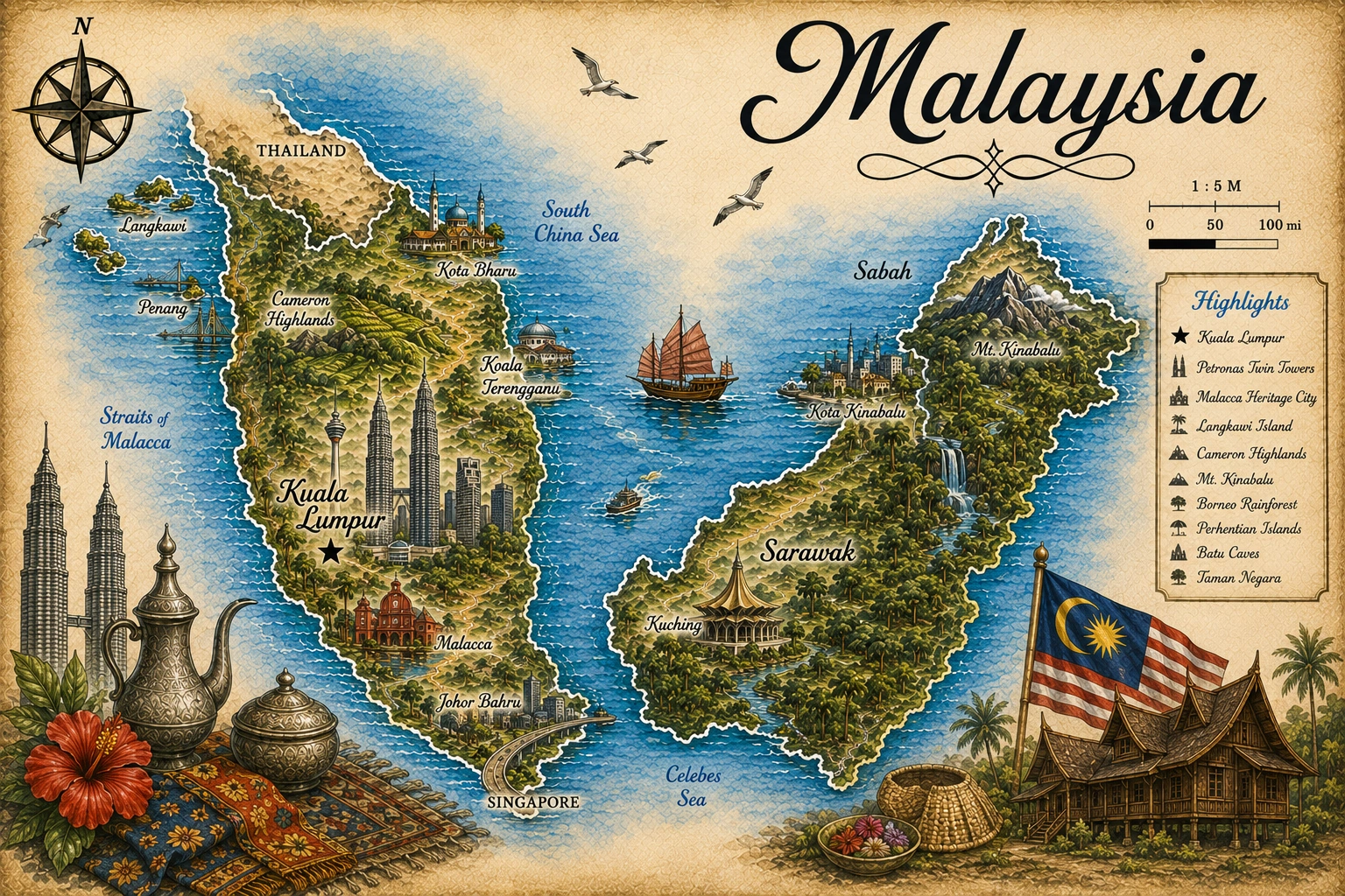 Map of Malaysia
