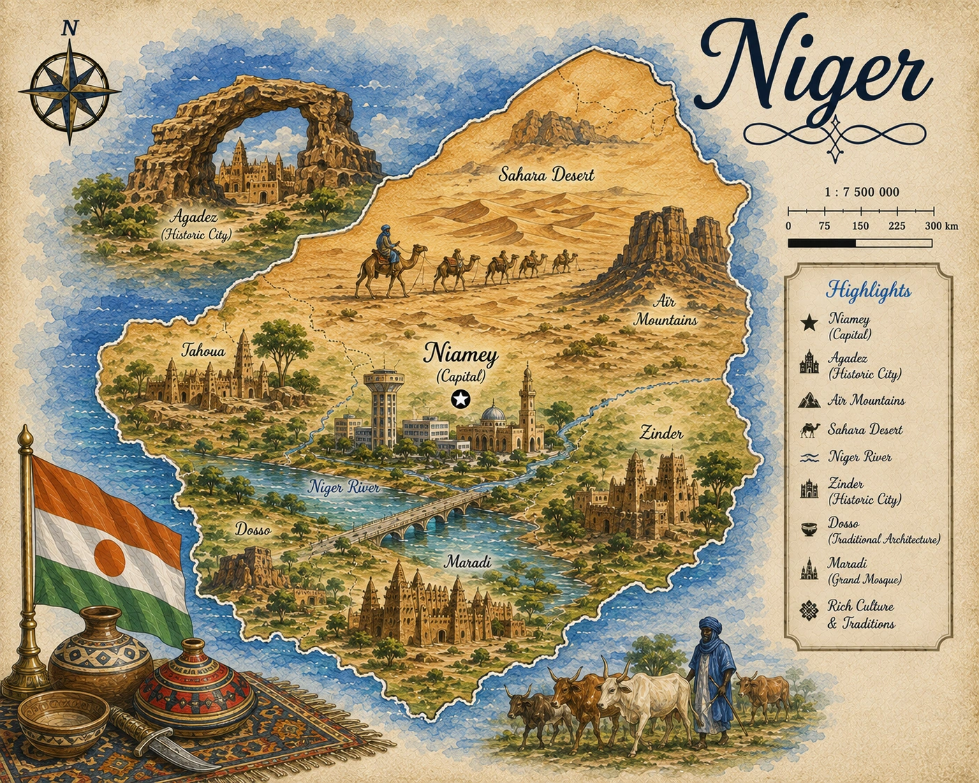 Map of Niger