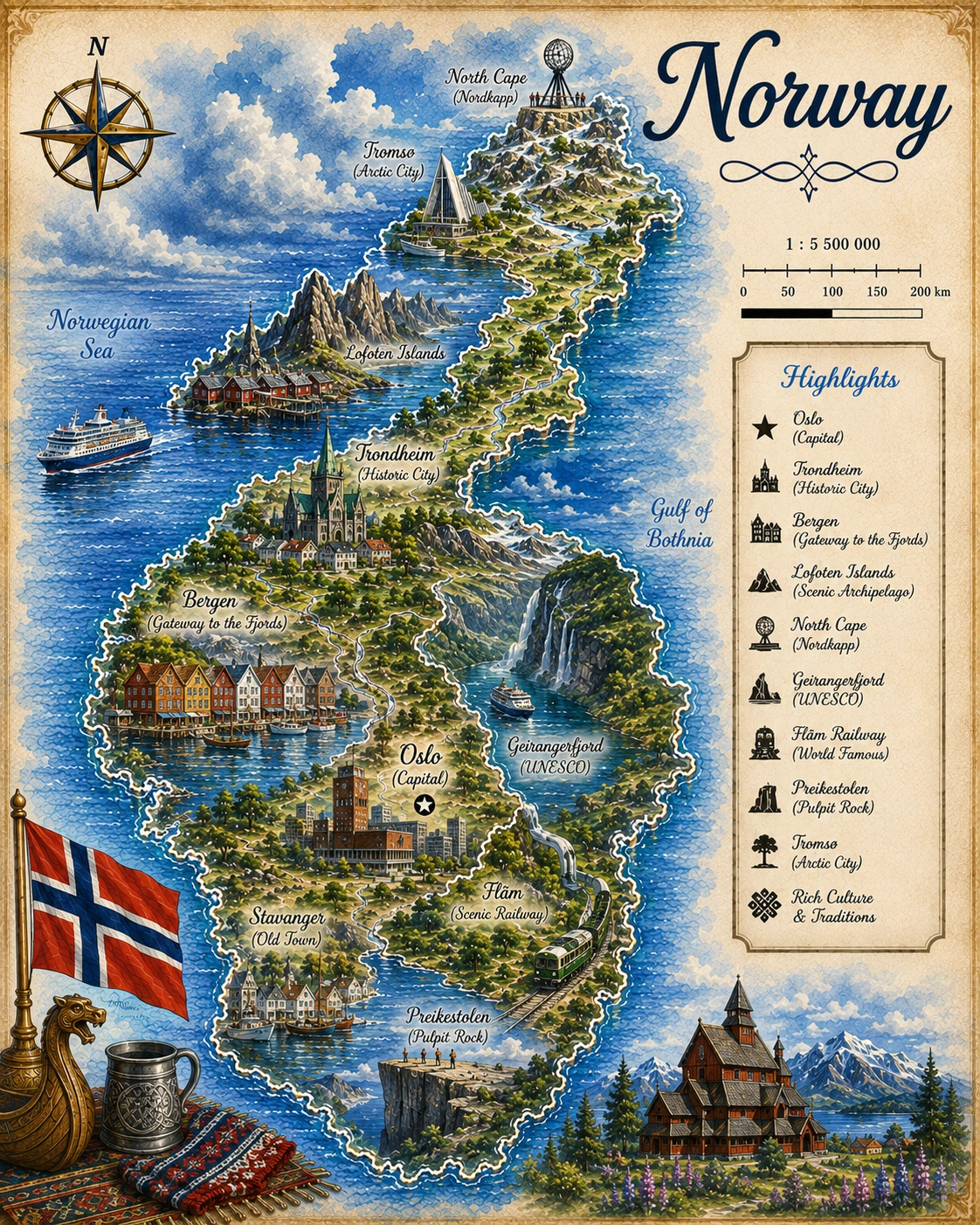 Map of Norway