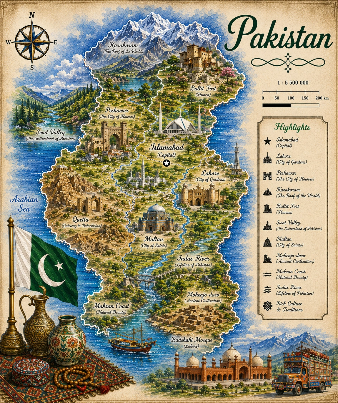 Map of Pakistan
