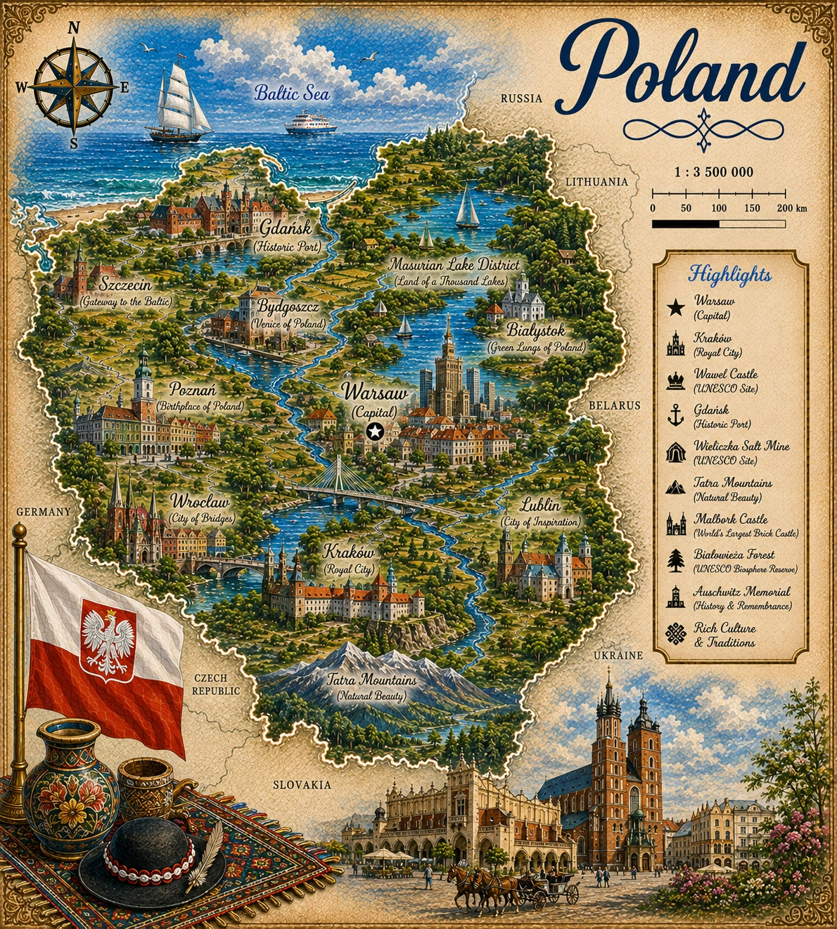 Map of Poland