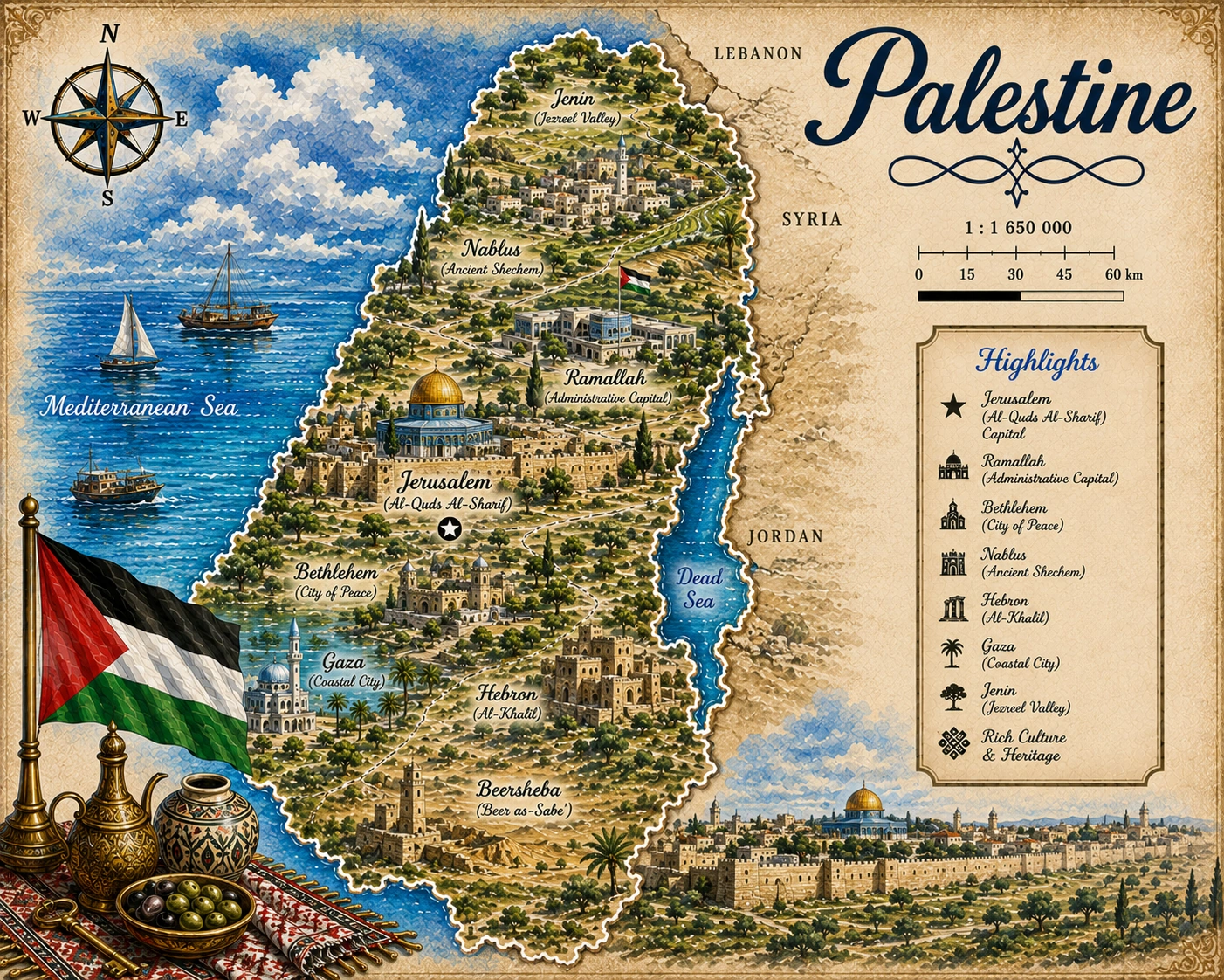 Map of Palestine