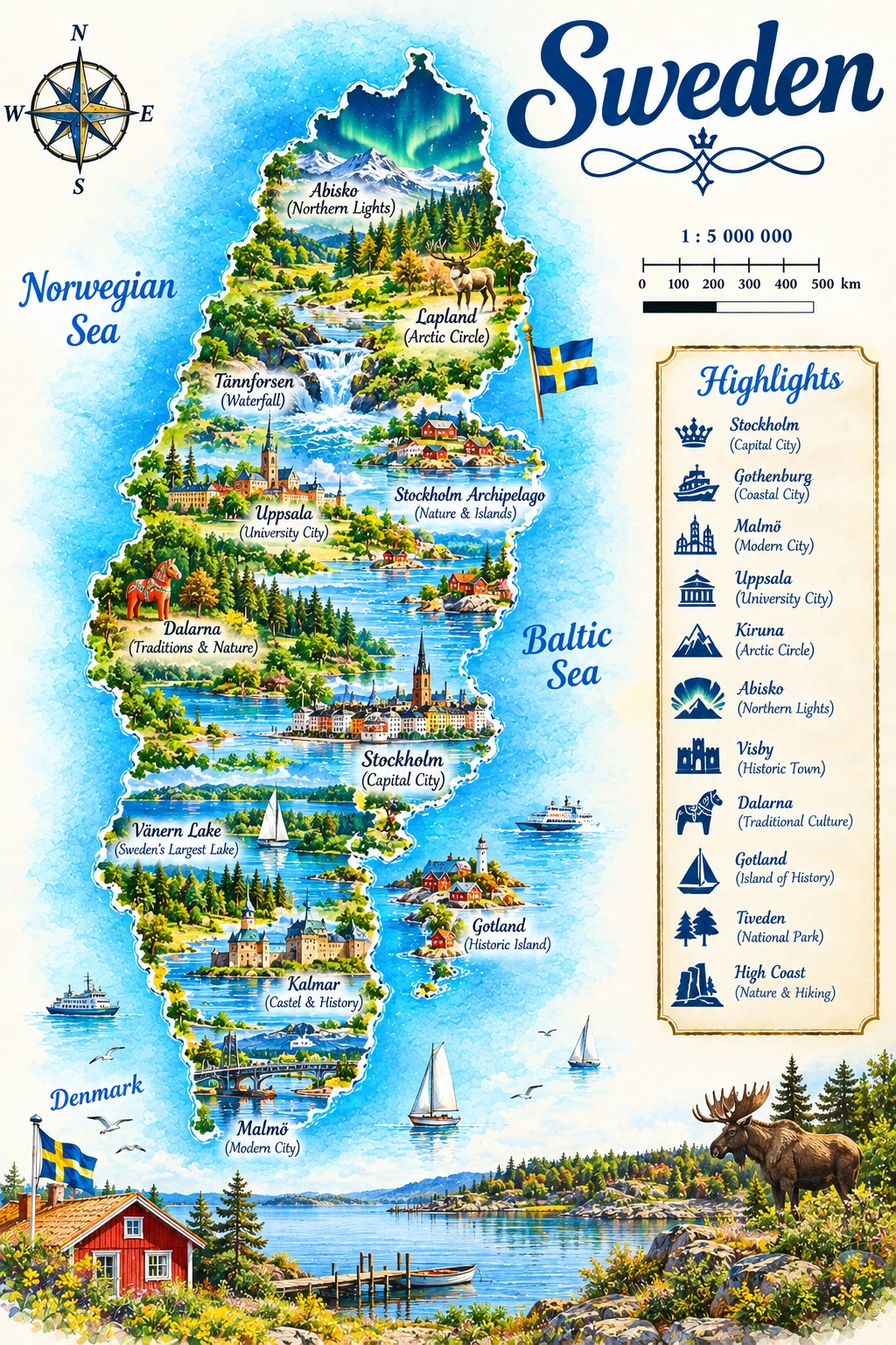 Map of Sweden