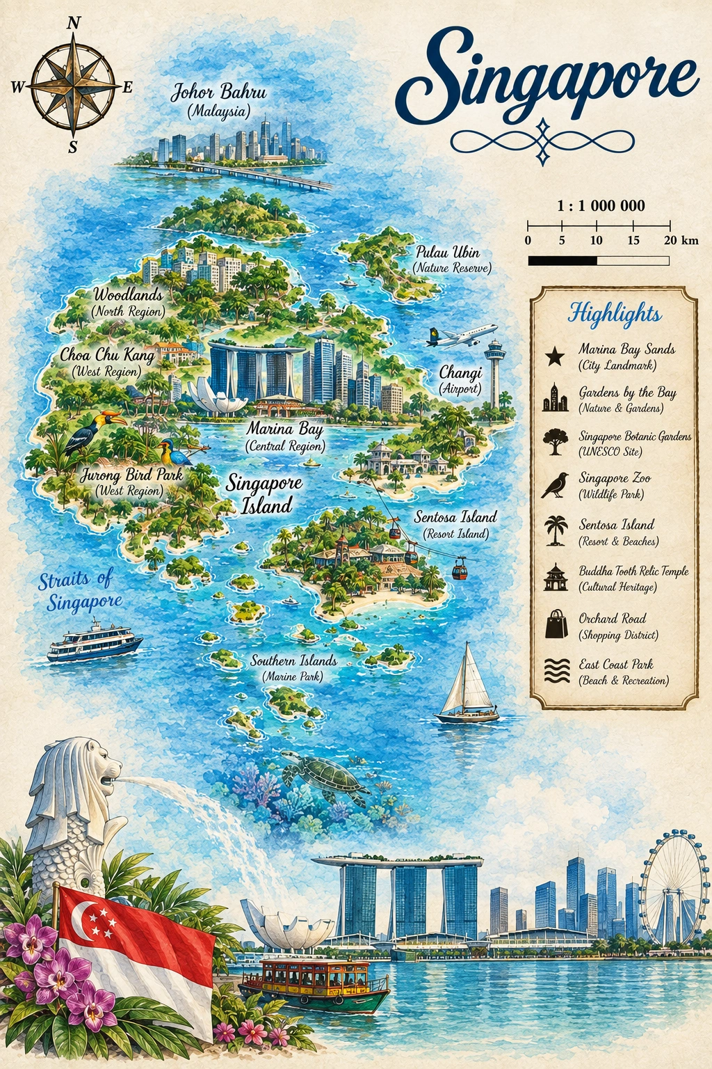 Map of Singapore