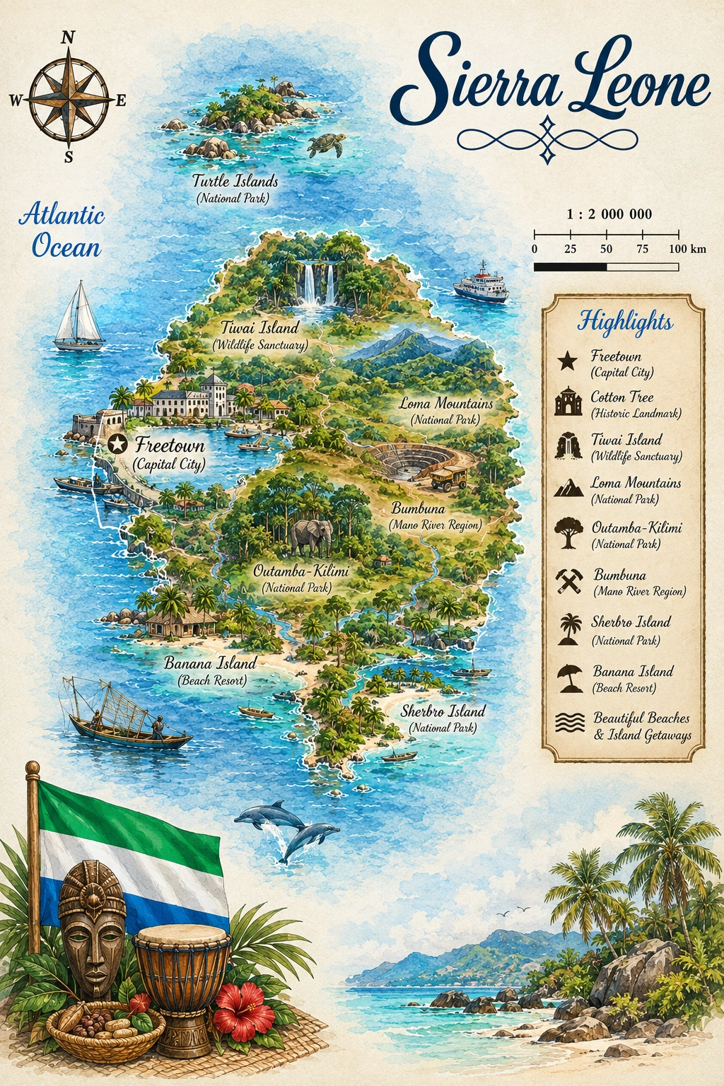 Map of Sierra Leone
