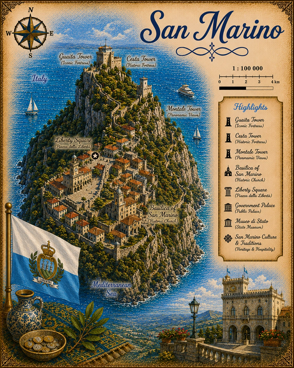 Map of San Marino