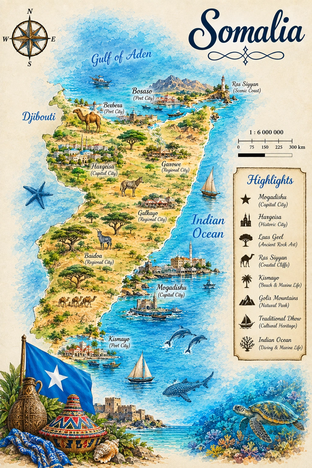 Map of Somalia