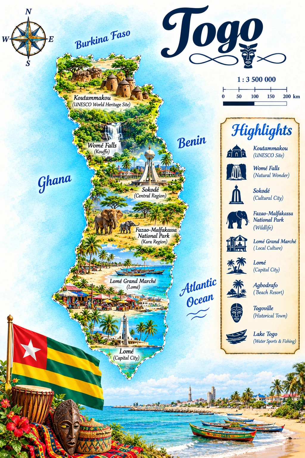 Map of Togo