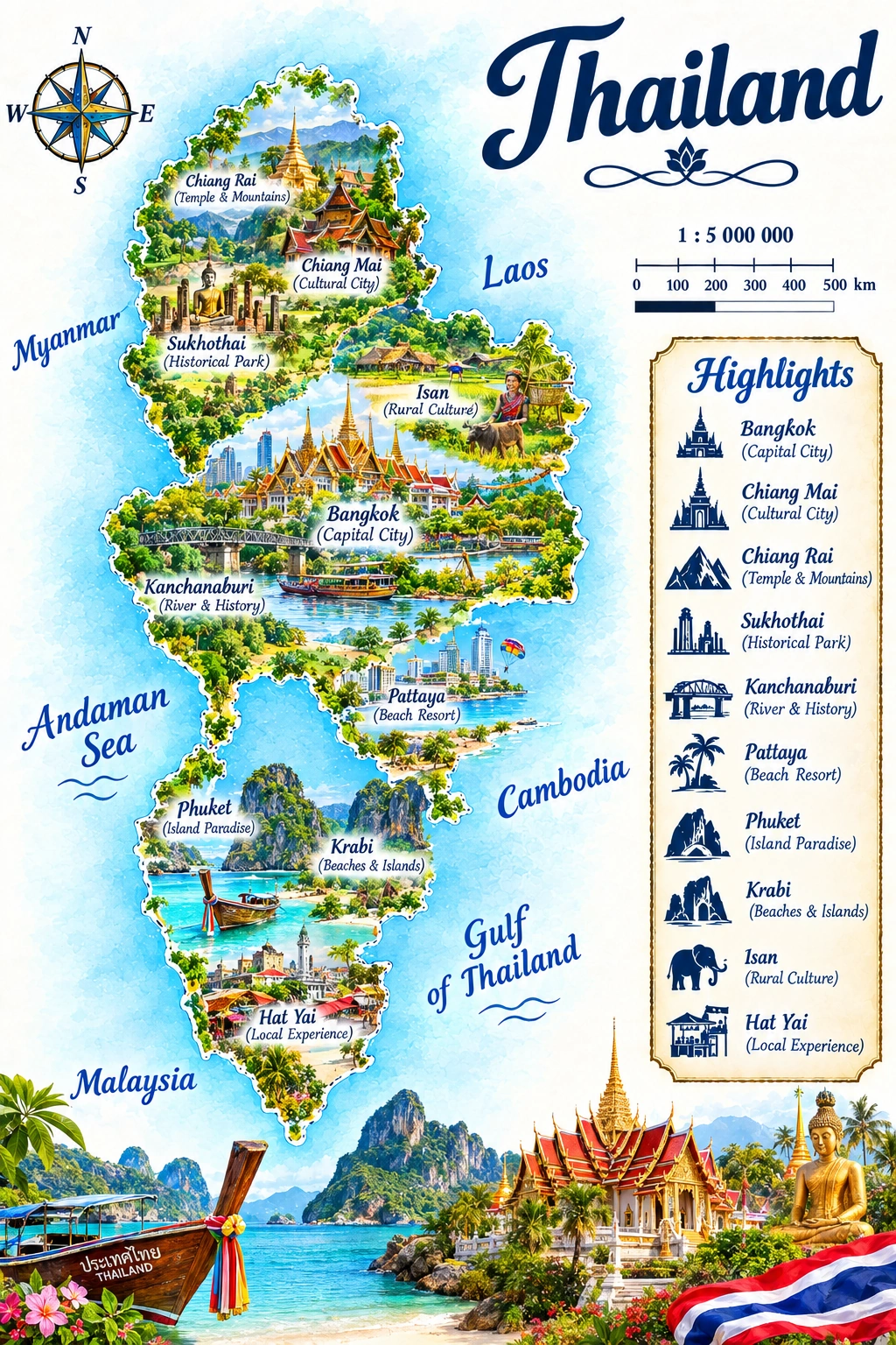 Map of Thailand