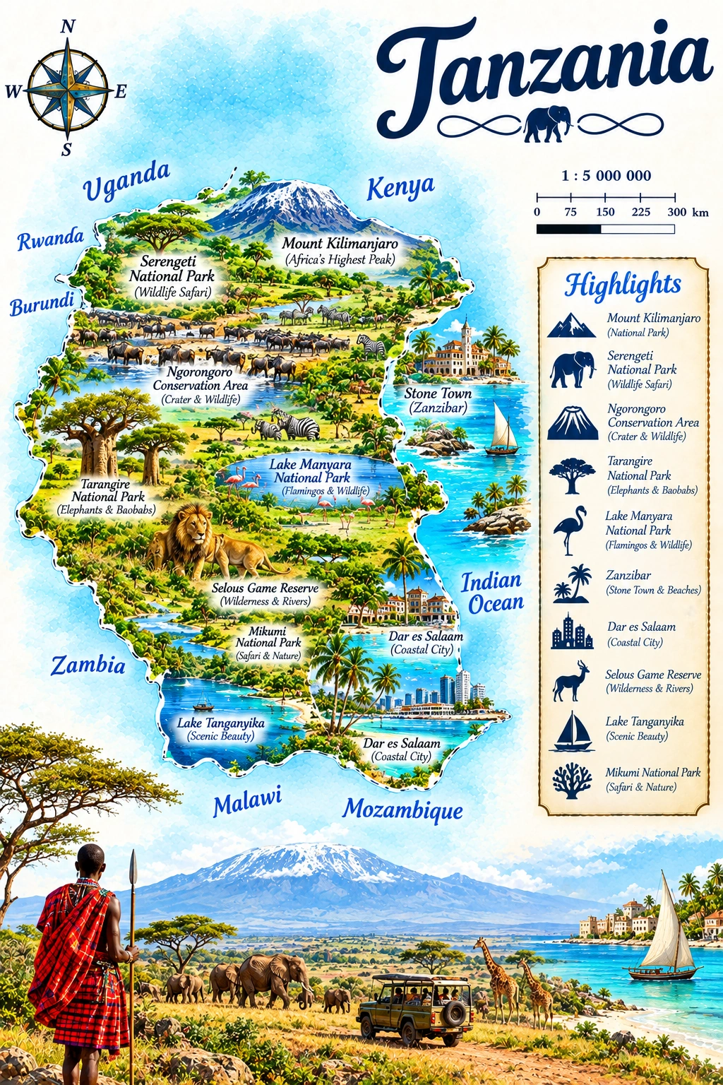 Map of Tanzania