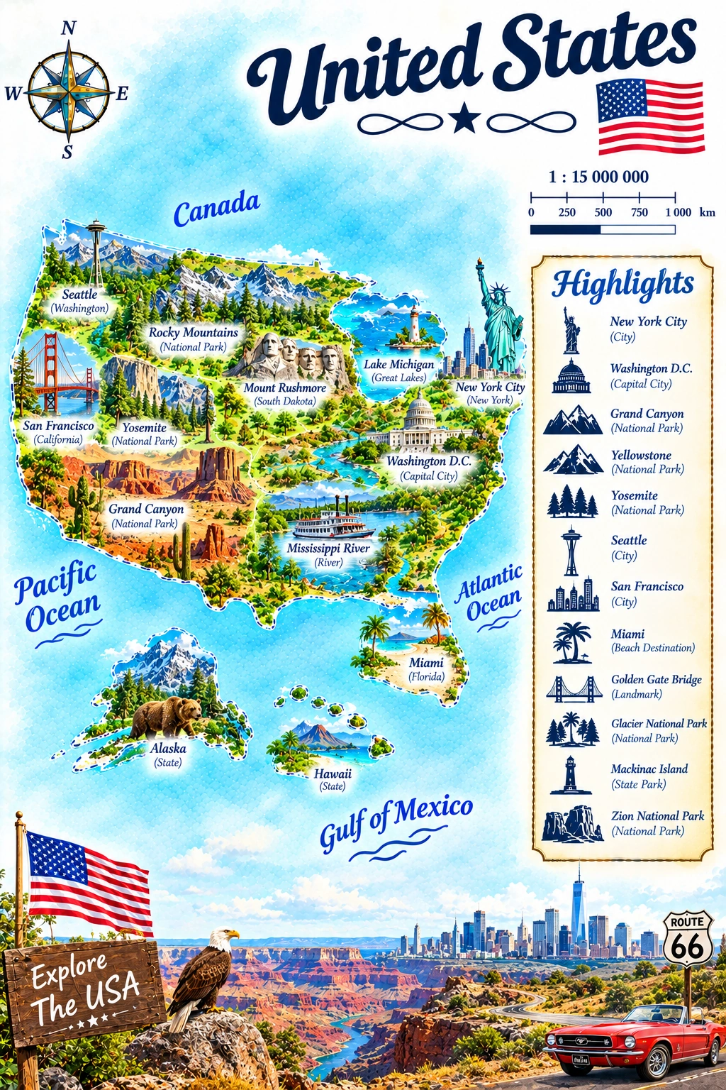 Map of United States