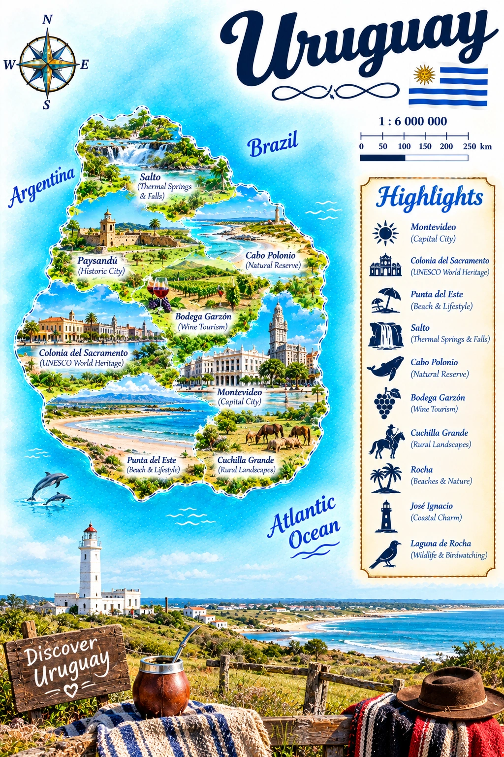 Map of Uruguay