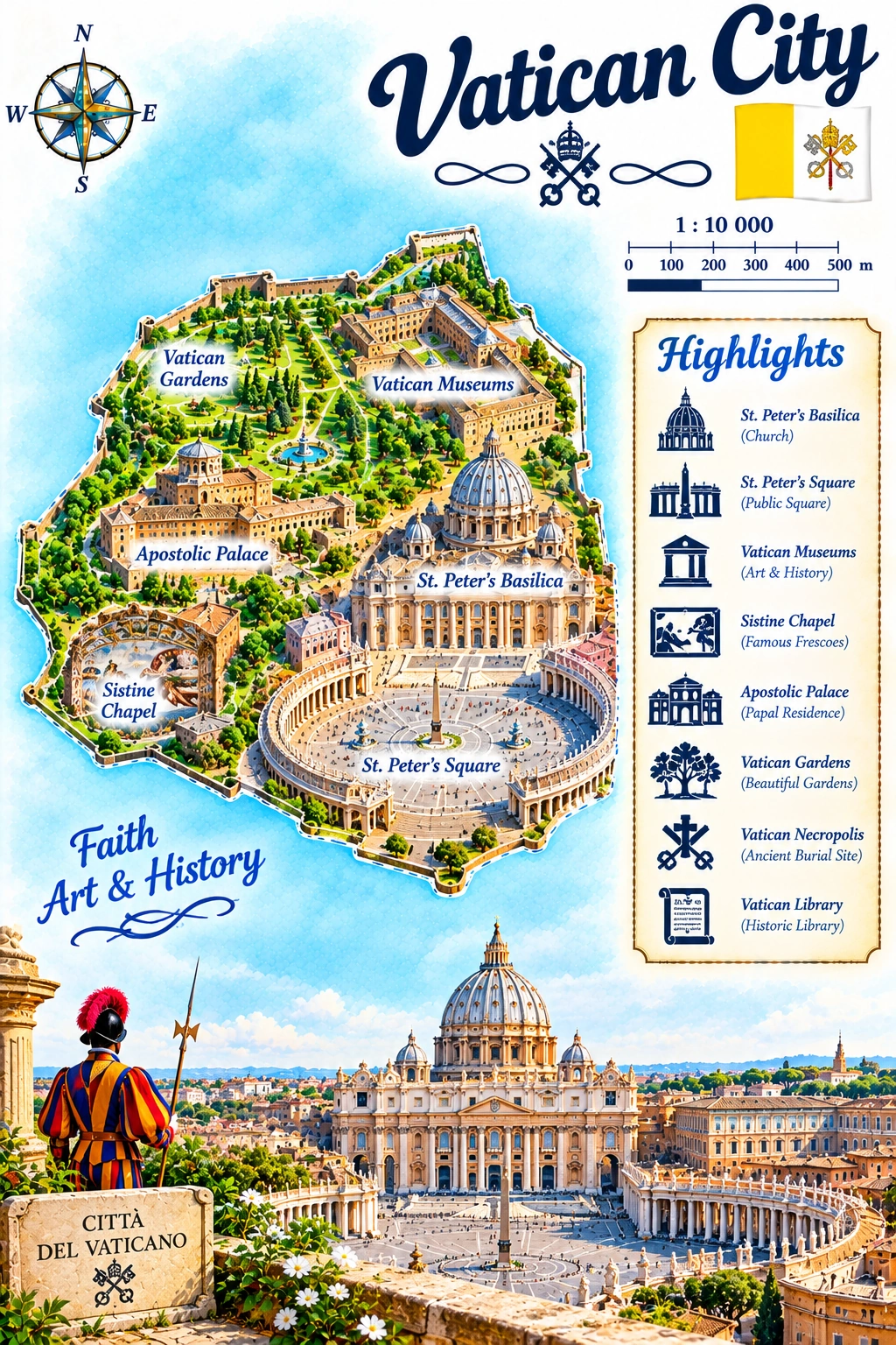 Map of Vatican City