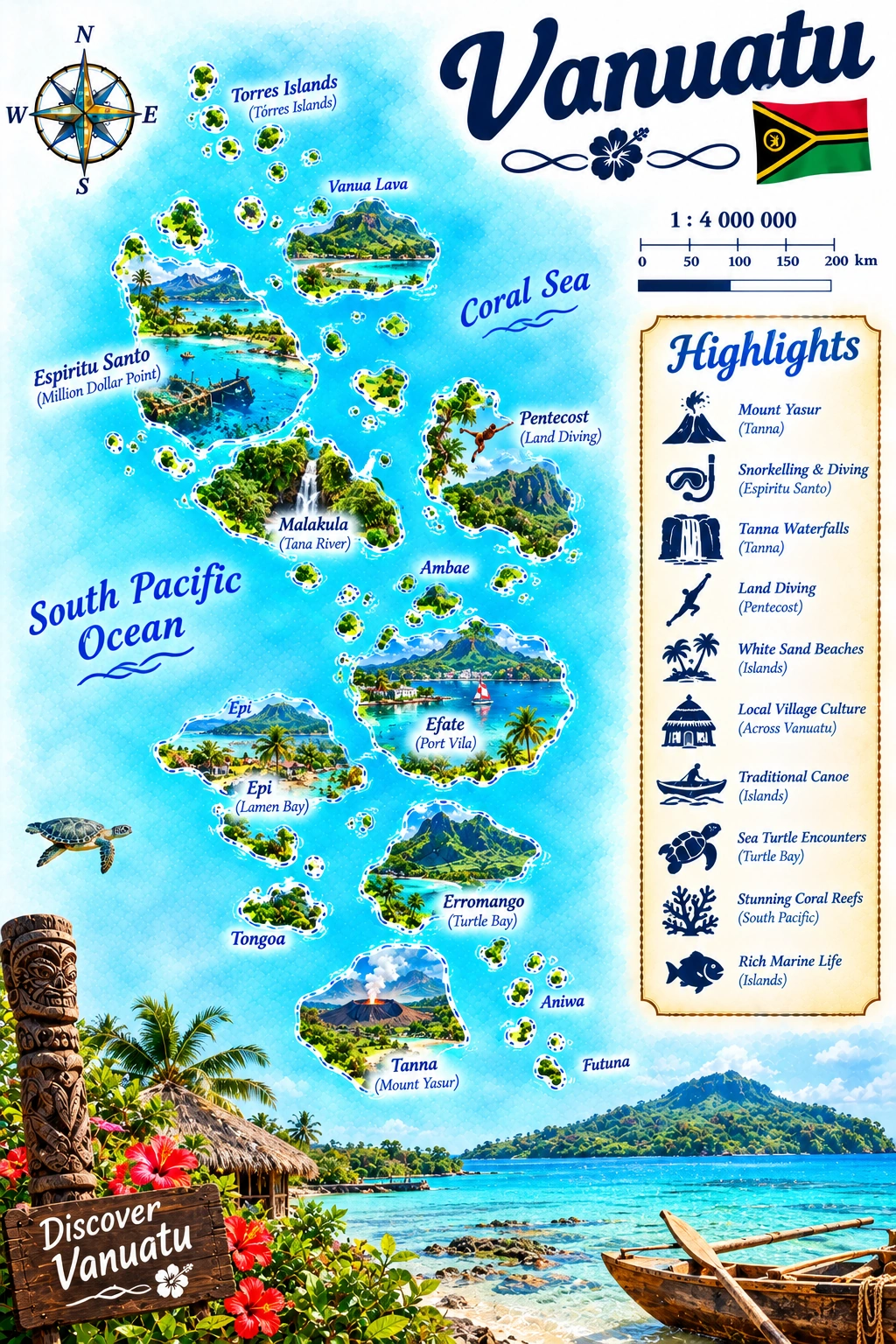Map of Vanuatu