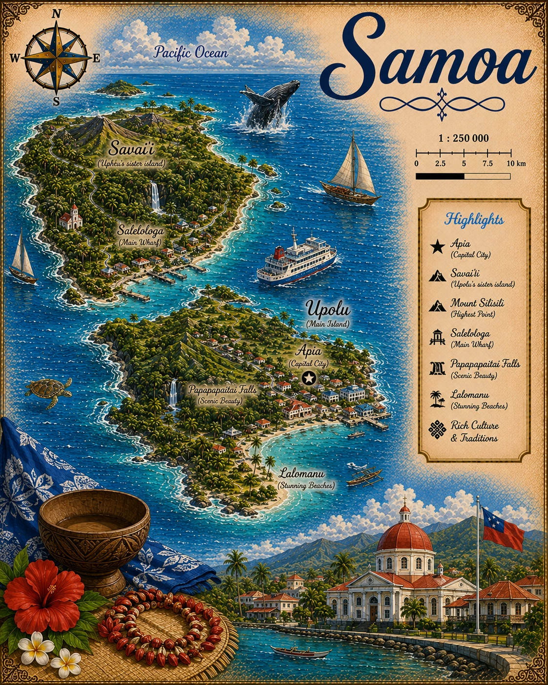 Map of Samoa