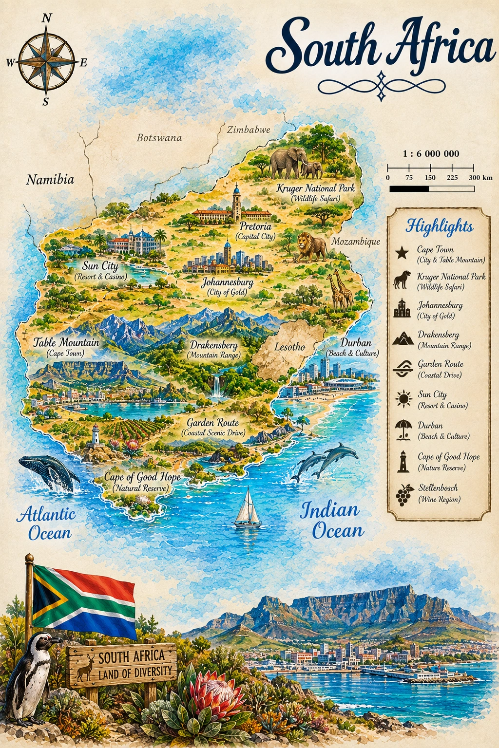Map of South Africa
