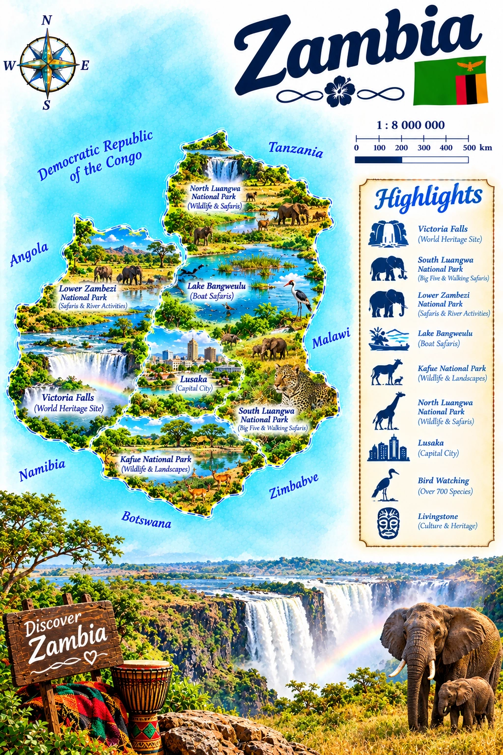 Map of Zambia